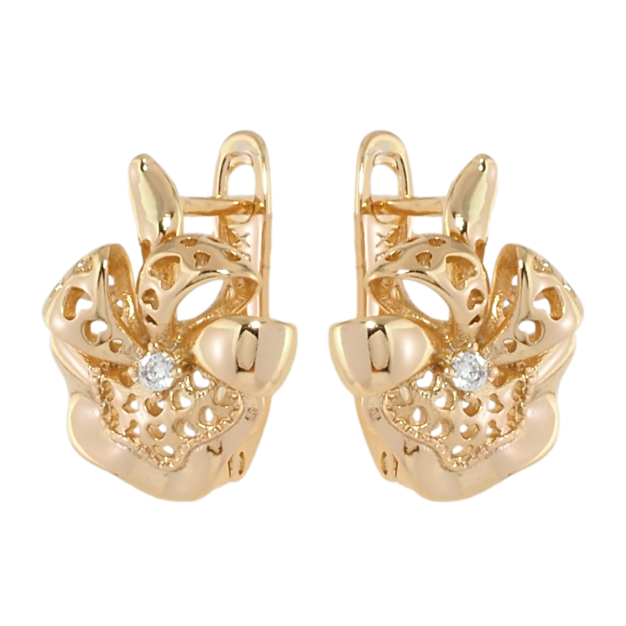 Сережки Xuping Позолота 18K англійський замок Декоративні квіточки фото №1