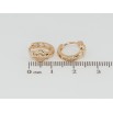 Серьги Xuping Позолота 18K колечки Узор с сердечками фото №2