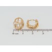 Серьги Xuping Позолота 18K колечки Декоративный узор с цирконием фото №2