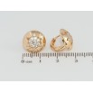 Серьги Xuping Позолота 18K колечки Узор звезды с цирконием фото №2