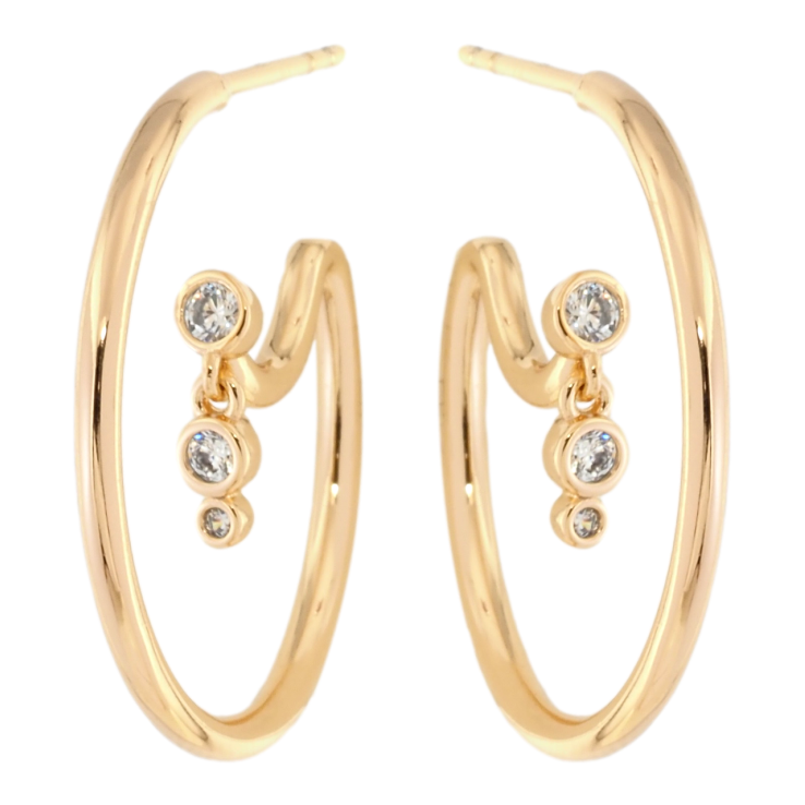 Серьги Xuping Позолота 18K пусеты Декоративные дуги фото №25