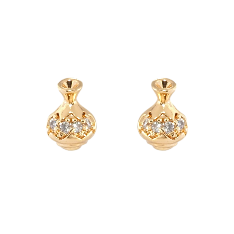 Сережки Xuping Позолота 18K пусети Вази фото №1