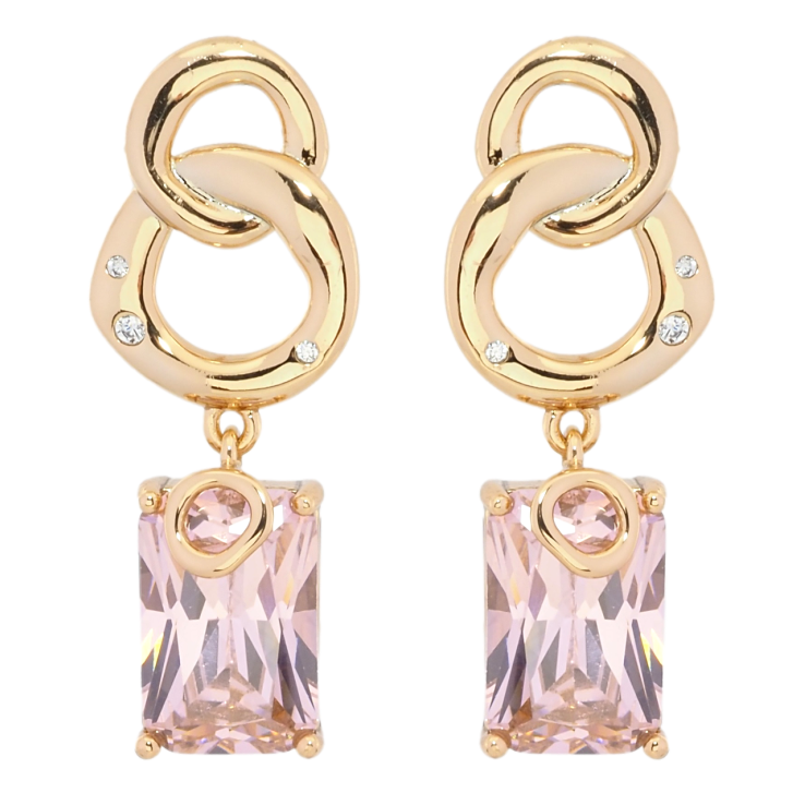 Серьги Xuping Позолота 18K пусеты Подвески с розовыми фианитами фото №21 Серьги Xuping Позолота 18K пусеты Подвески с розовыми фианитами фото №21