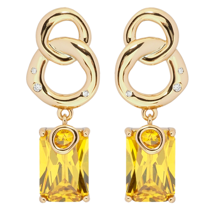 Серьги Xuping Позолота 18K пусеты Подвески с желтыми фианитами фото №22 Серьги Xuping Позолота 18K пусеты Подвески с желтыми фианитами фото №22