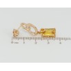 Серьги Xuping Позолота 18K пусеты Подвески с желтыми фианитами фото №2