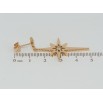 Сережки Xuping Позолота 18K пусети Зірки фото №2 Сережки Xuping Позолота 18K пусети Зірки фото №2