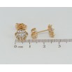 Сережки Xuping Позолота 18K пусети Квіточки з цирконієм фото №2 Сережки Xuping Позолота 18K пусети Квіточки з цирконієм фото №2