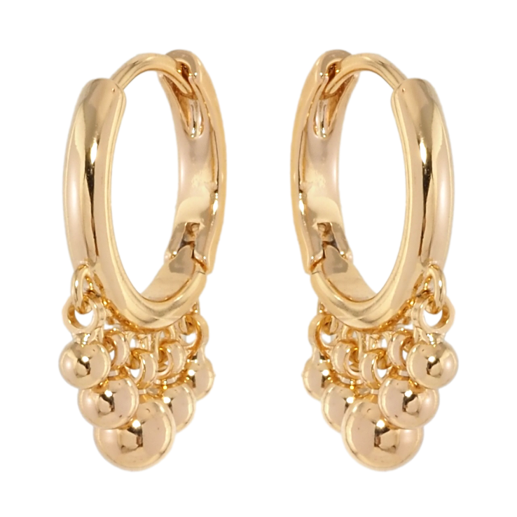 Сережки Xuping Позолота 18K підвіски на колечках Підвіски з кульок фото №13