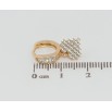 Сережки Xuping Позолота 18K підвіски на колечках Серця інкрустація цирконієм фото №2