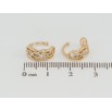 Серьги Xuping Позолота 18K каффы Романтический узор с цирконием фото №2