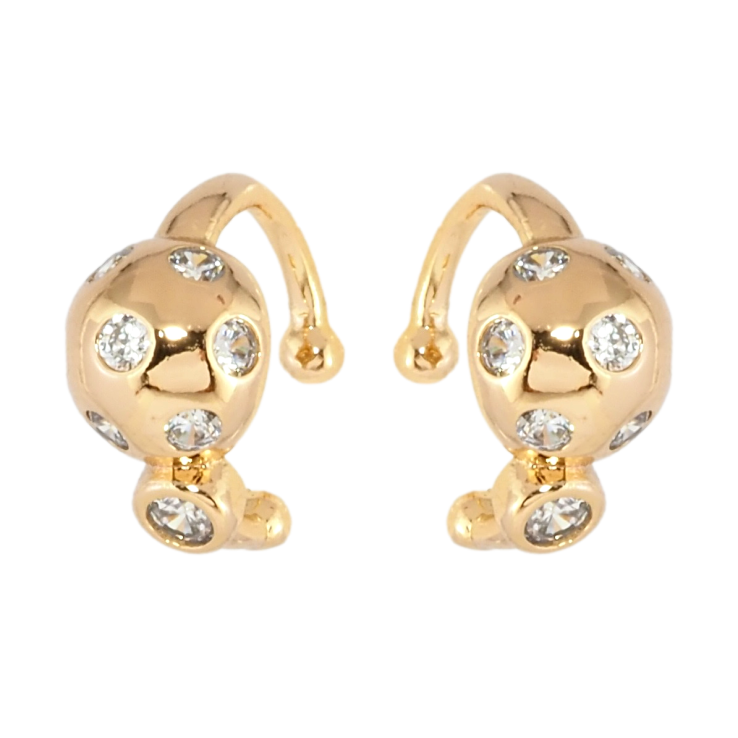 Серьги Xuping Позолота 18K каффы Декоративные с цирконием фото №21 Серьги Xuping Позолота 18K каффы Декоративные с цирконием фото №21