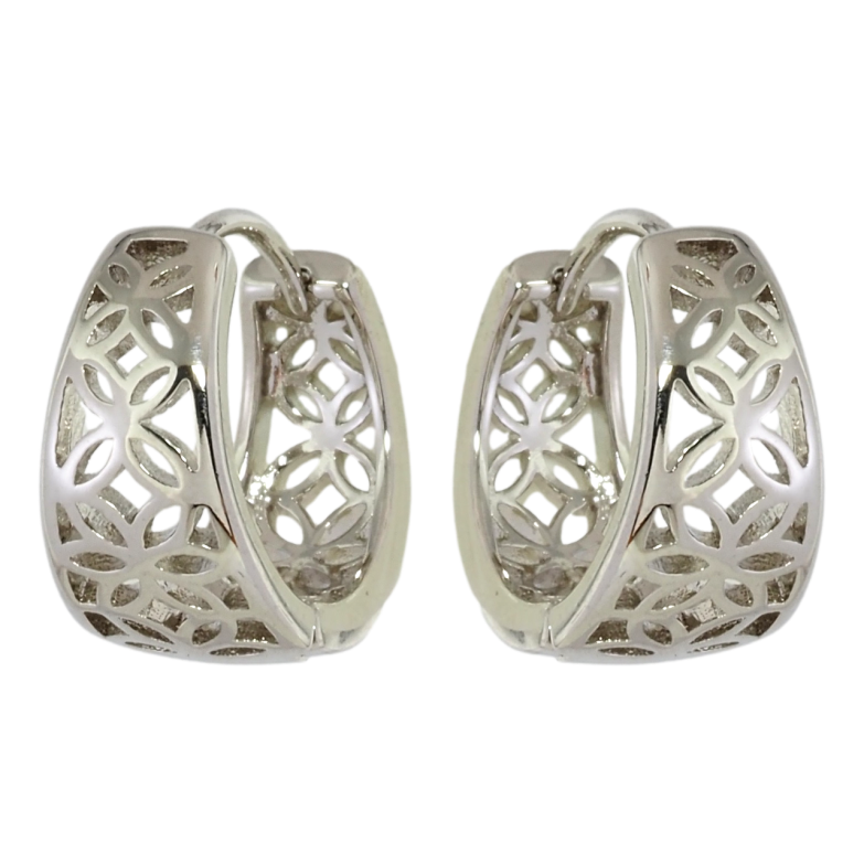 Сережки Xuping Родій колечка Різьблений квітковий візерунок фото №1