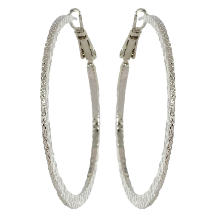 Сережки Xuping Родій кільця (конго) Тиснений візерунок ø 4.5см фото №11