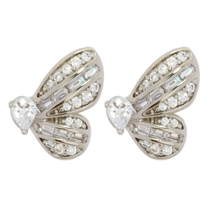 Сережки Xuping Родій пусети Крила метелика на одну сторону фото №11