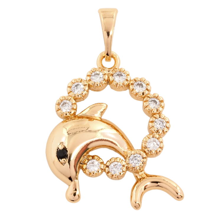 Кулон Xuping Позолота 18K Дельфін для ланцюжка до 5мм фото №12