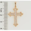 Кулон Xuping Позолота 18K Хрест з цирконієм для ланцюжка до 5мм фото №2