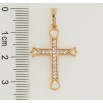 Кулон Xuping Позолота 18K Хрест із цирконієм для ланцюжка до 5мм фото №2