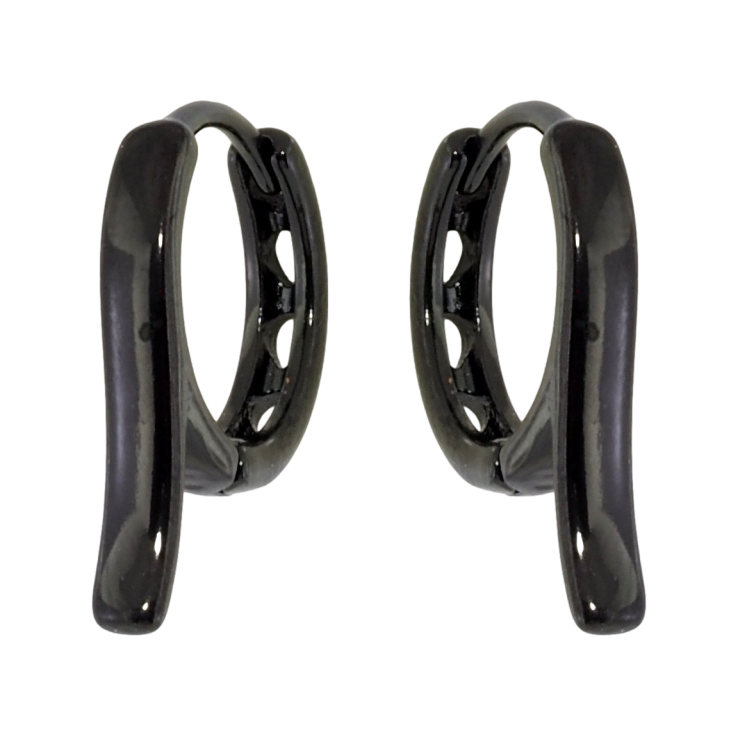 Сережки Xuping Позолота Black (чорне золото) колечка Декоративні фото №15