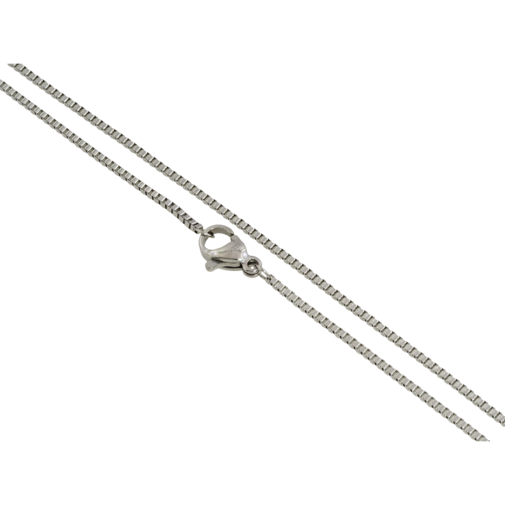 Ланцюжок Xuping ТТМ Stainless Steel колір Родій Плетіння Венеціанське довжина 50см х 1мм фото №24