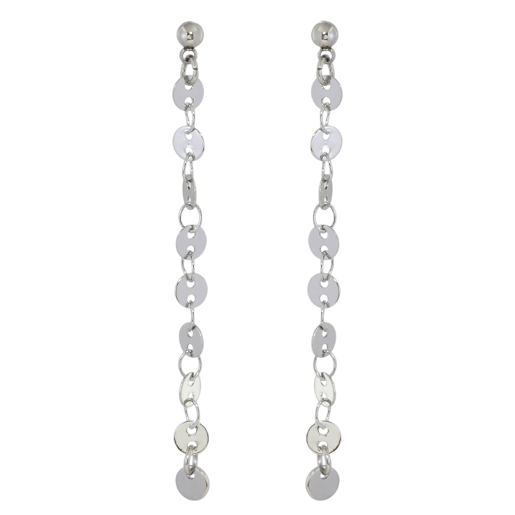 Серьги Xuping TTM Stainless Steel цвет Родий пусеты Декоративные подвески фото №25