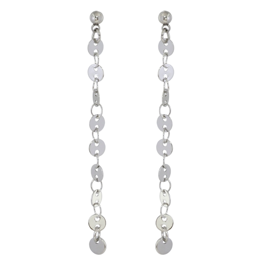 Серьги Xuping TTM Stainless Steel цвет Родий пусеты Декоративные подвески фото №1