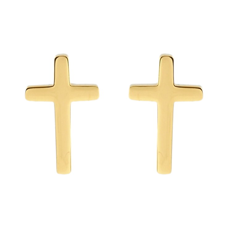 Серьги Xuping TTM Stainless Steel цвет 14K пусеты Крестики фото №18