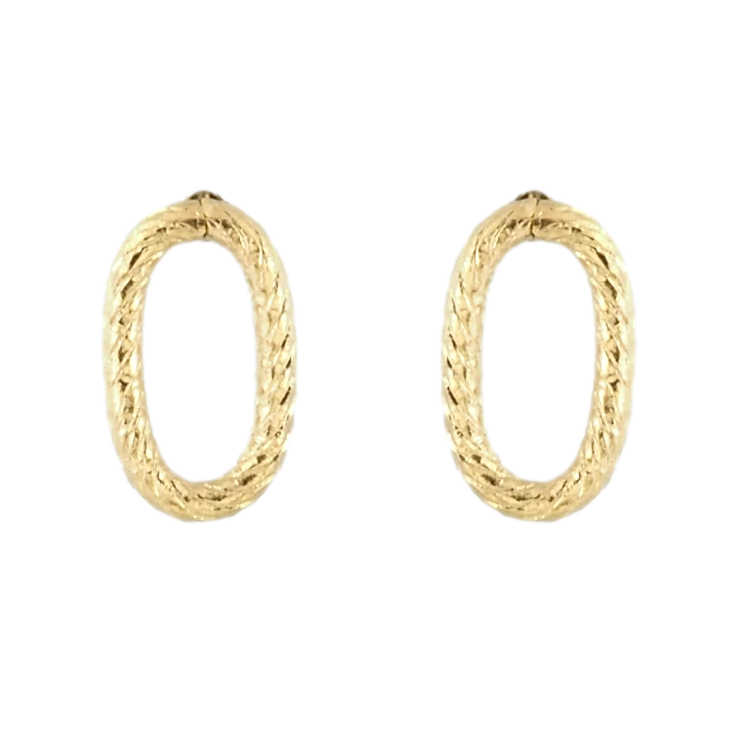 Серьги Xuping TTM Stainless Steel цвет 14K пусеты Декоративные овалы фото №12