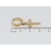 Сережки Xuping TTM Stainless Steel колір 14K підвіски на колечках Хрестики фото №2