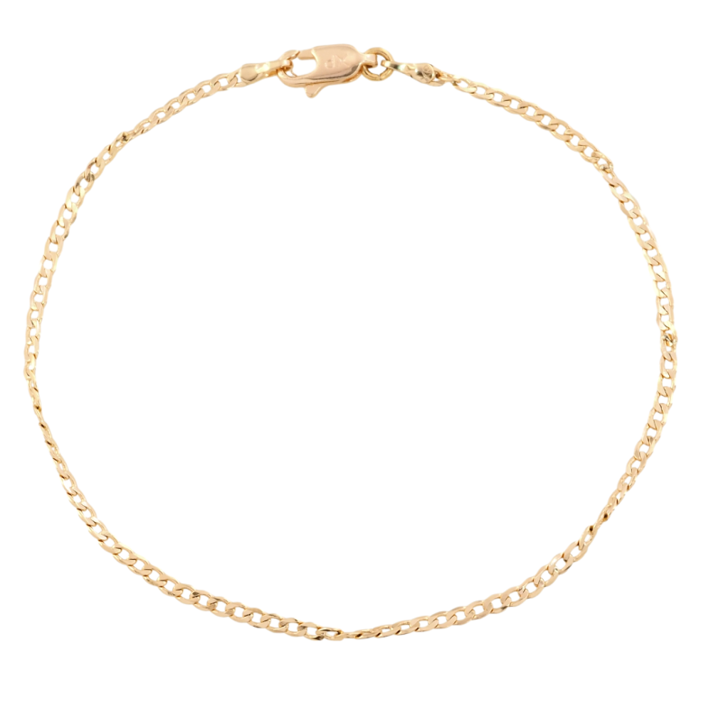 Браслет Xuping Позолота 18K Цепочка плетение Панцирное перекрученное размер 20см х 2мм фото №1