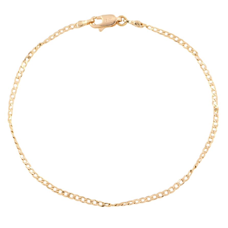 Браслет Xuping Позолота 18K Цепочка плетение Панцирное перекрученное размер 20см х 2мм фото №1