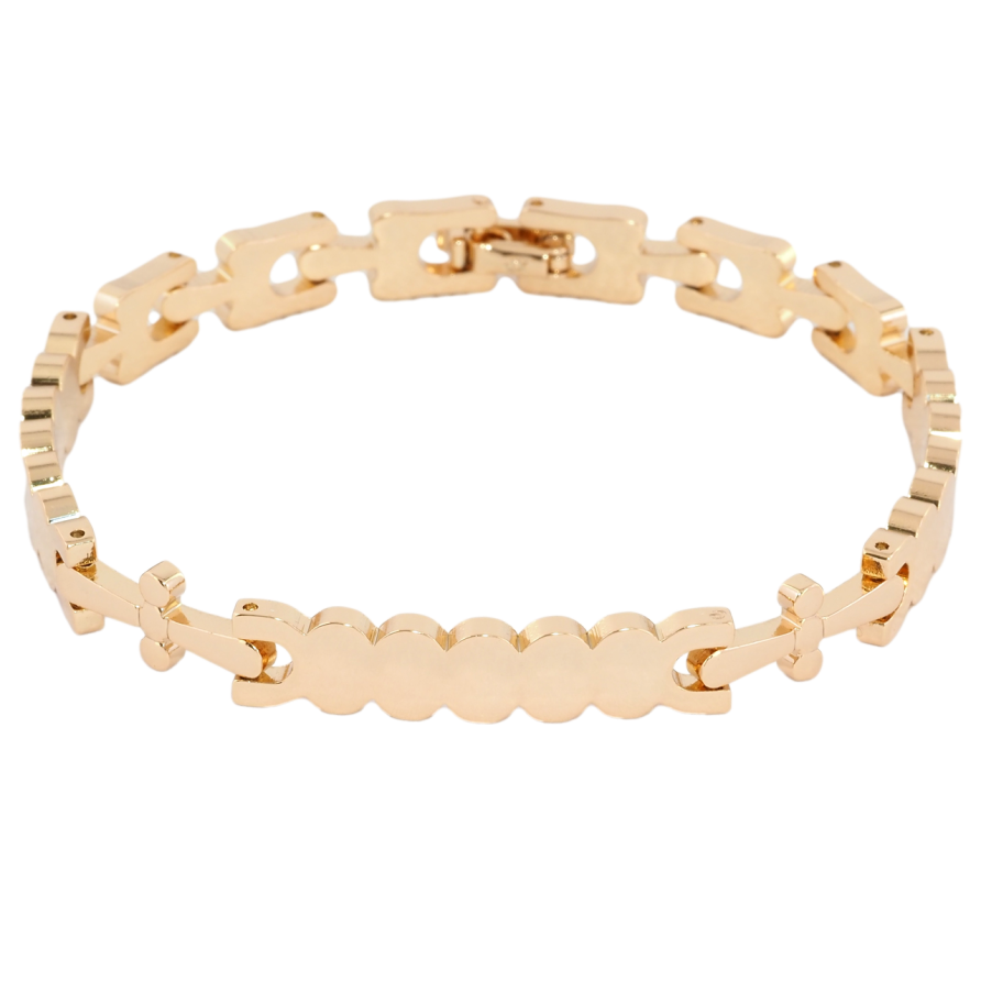 Браслет Xuping Позолота 18K Браслетный узор с декоративной вставкой размер 19см х 7мм фото №1