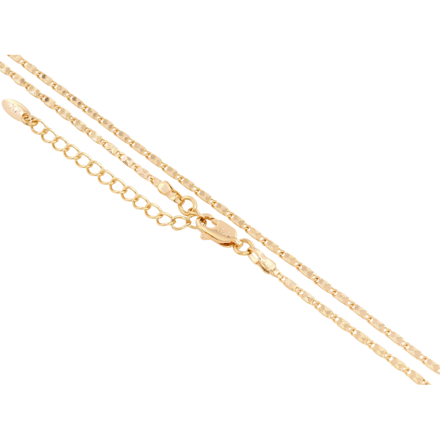 Ланцюжок Xuping Позолота 18K Плетіння Морський ланцюг з візерунком довжина 45-50см х 2мм фото №1