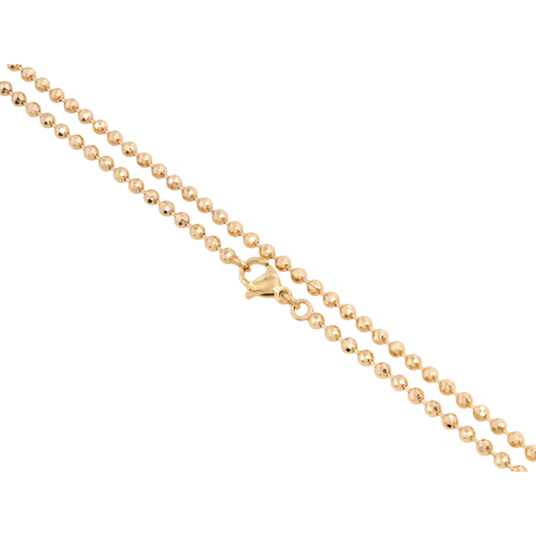 Цепочка Xuping Позолота 18K Плетение Перлина длина 59см х 2мм фото №1