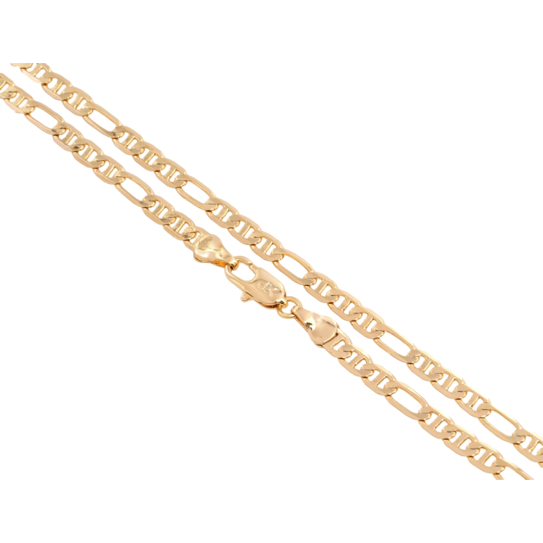 Цепочка Xuping Позолота 18K Плетение Фигаро длина 45см х 4мм фото №1