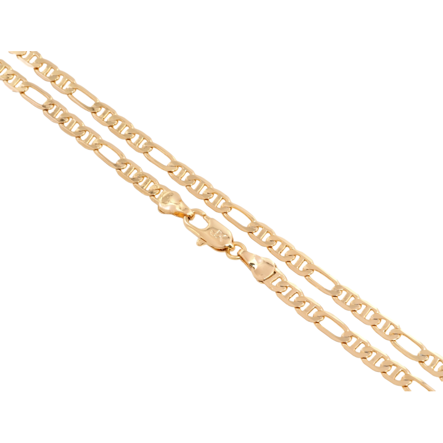 Ланцюжок Xuping Позолота 18K Плетіння Фігаро довжина 45см х 4мм фото №1