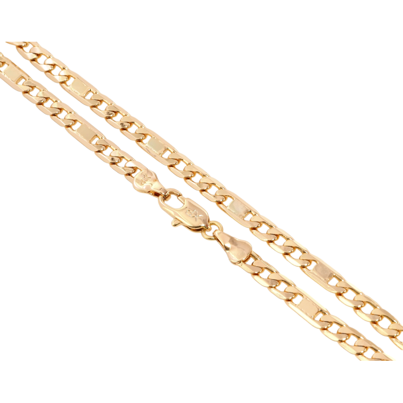 Цепочка Xuping Позолота 18K Плетение Фигаро длина 45см х 4мм фото №1