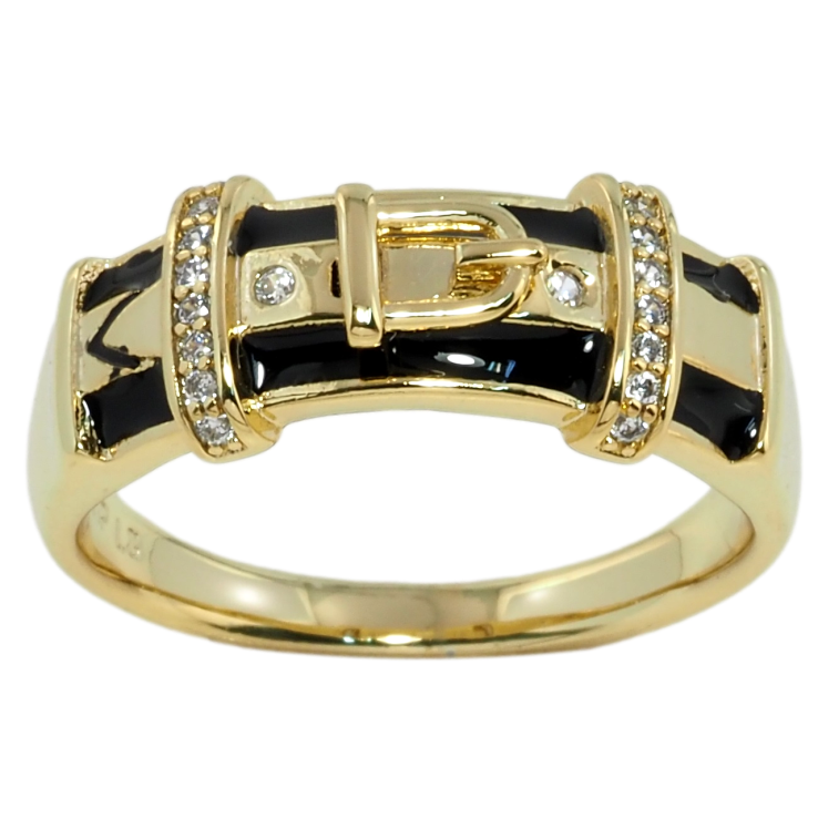 Каблучка Xuping Позолота 14K Ремінець фото №2