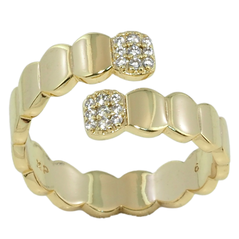 Кольцо Xuping Позолота 14K Узор с цирконием фото №1