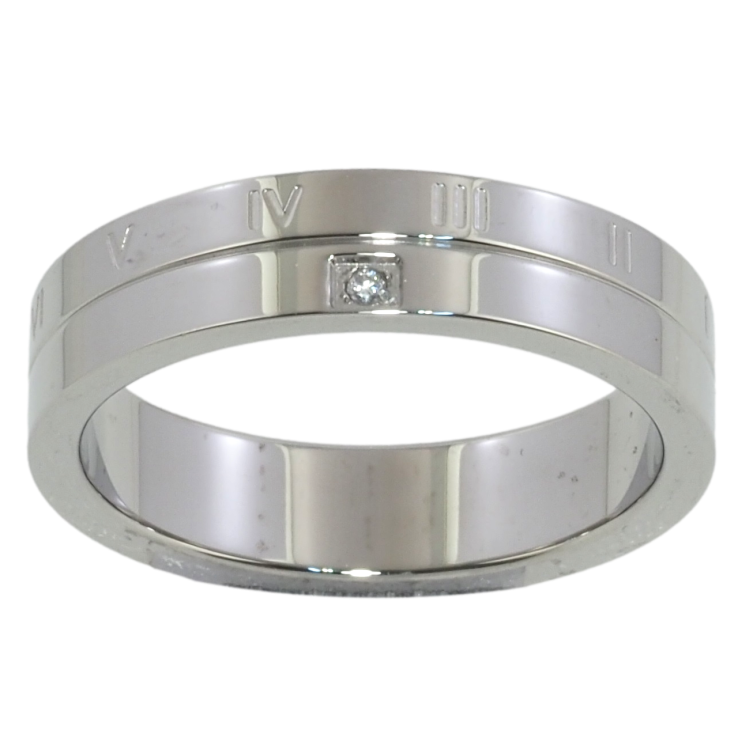 Кольцо Xuping TTM Stainless Steel Цвет Родий Римские цифры с кристаллом, шир. 5мм фото №12