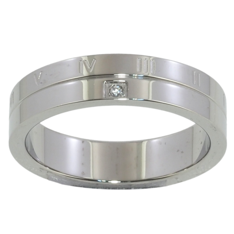Кольцо Xuping TTM Stainless Steel Цвет Родий Римские цифры с кристаллом, шир. 5мм фото №2