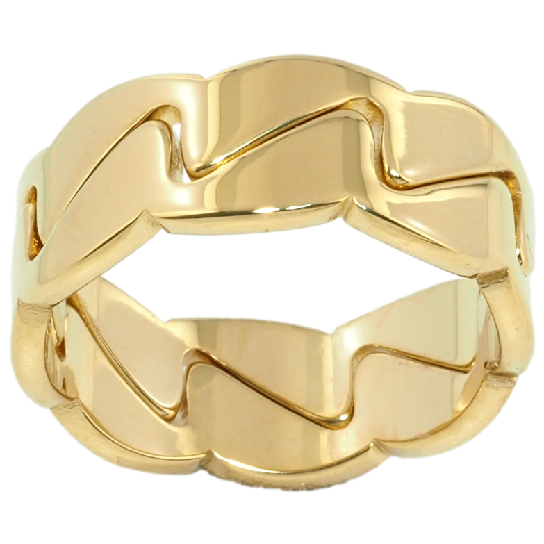 Кольцо Xuping TTM Stainless Steel Цвет 14К Двойное фото №1