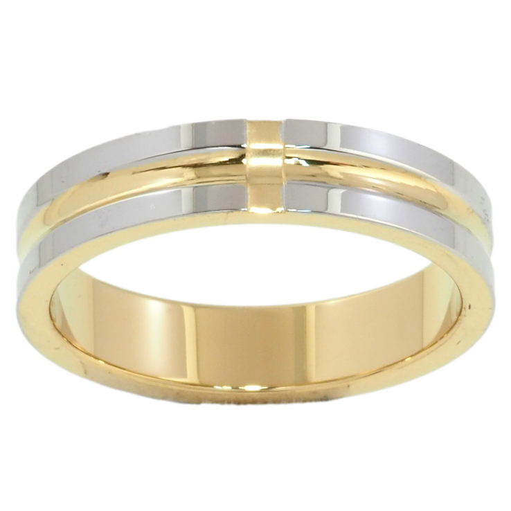 Каблучка Xuping TTM Stainless Steel Колір Родій + 14К Обручка з візерунком, шир. 5.5мм фото №24