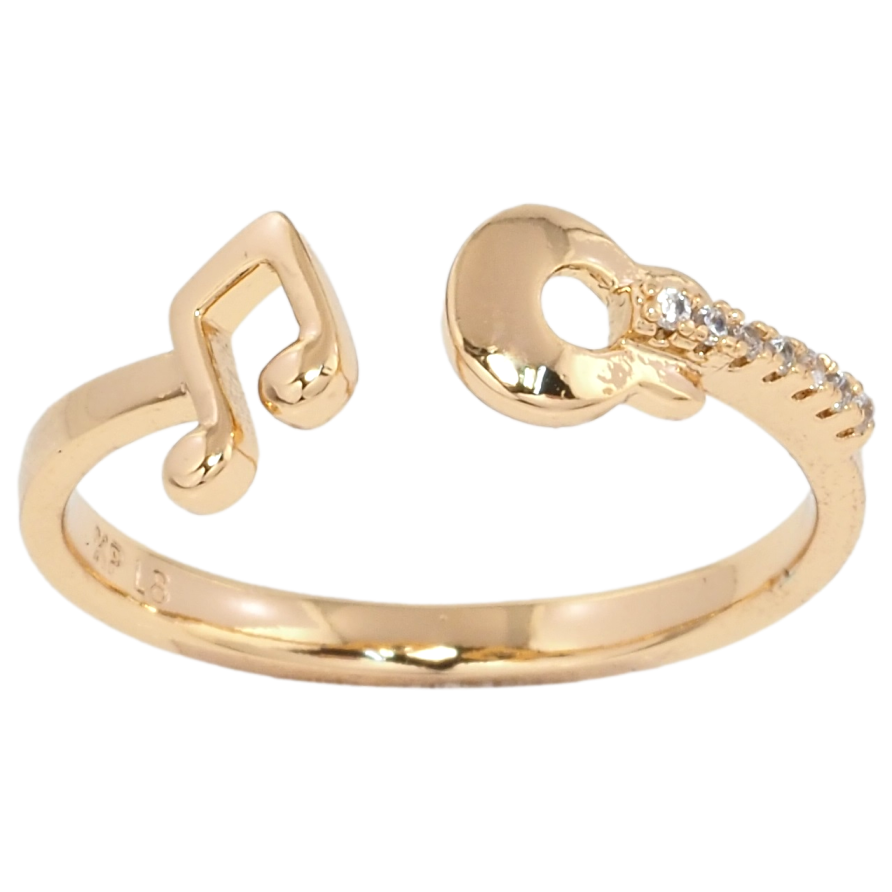 Кольцо Xuping Позолота 18K Звуки музыки фото №1