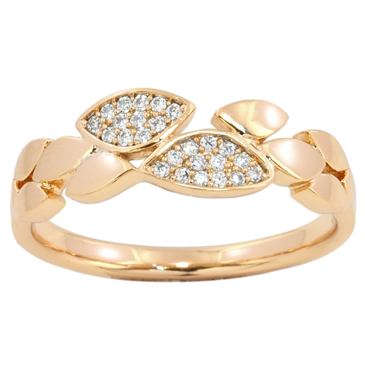 Кольцо Xuping Позолота 18K Декоративный узор с инкрустацией цирконием фото №20