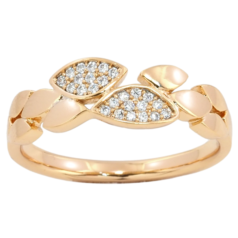 Кольцо Xuping Позолота 18K Декоративный узор с инкрустацией цирконием фото №1