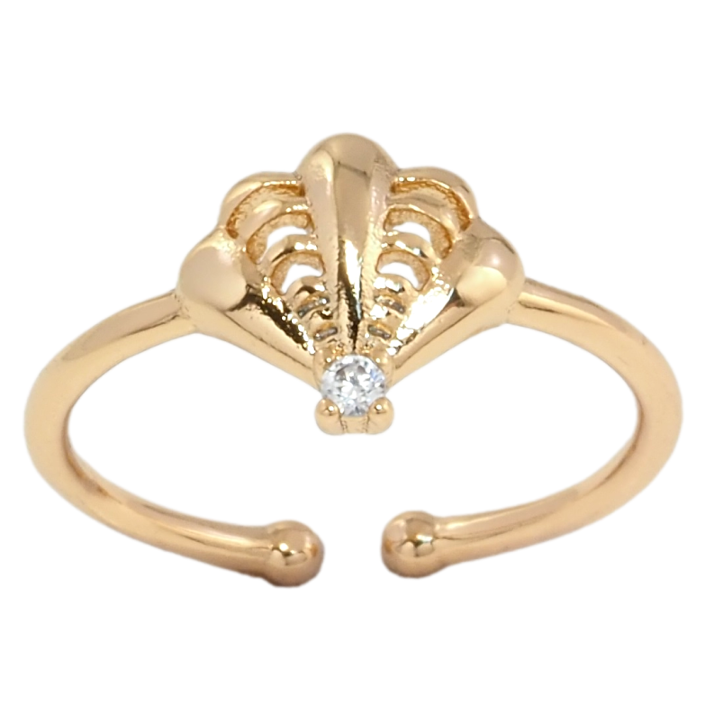 Каблучка Xuping Позолота 18K Мушля фото №3 Каблучка Xuping Позолота 18K Мушля фото №3