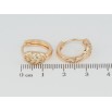 Сережки Xuping M&L Колір 18K колечка Овали з цирконієм фото №2