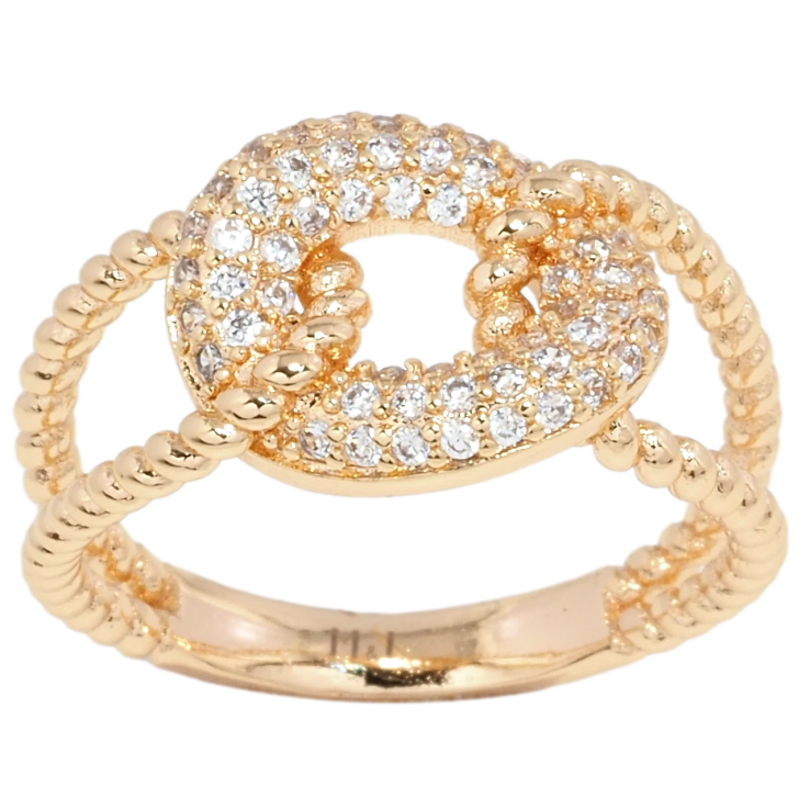 Каблучка Xuping M&L Колір 18К Візерунок з інкрустацією цирконієм фото №10