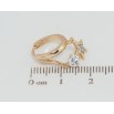 Сережки Xuping Позолота 18K підвіски на колечках Зірочка з фіанітом фото №2