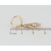 Сережки Xuping Позолота 18K підвіски на колечках Овальні підвіски з фіанітами фото №2